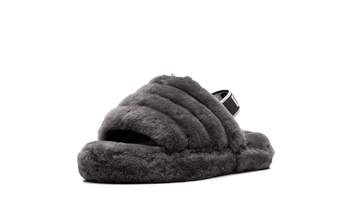 UGG GRADE SCHOOL Fluff Yeah Slide PS "Charcoal" 1098494K CHRC 1098494K CHRC from Stadium Goods