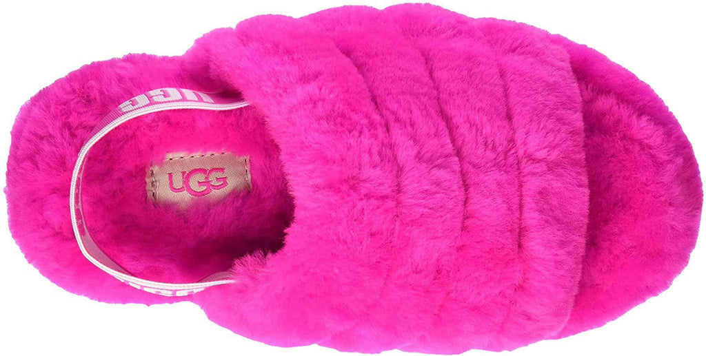 UGG Unisex-Child Fluff Yeah Slide Slipper Little Kid 4-8 Years 2 Little Kid Rock Rose