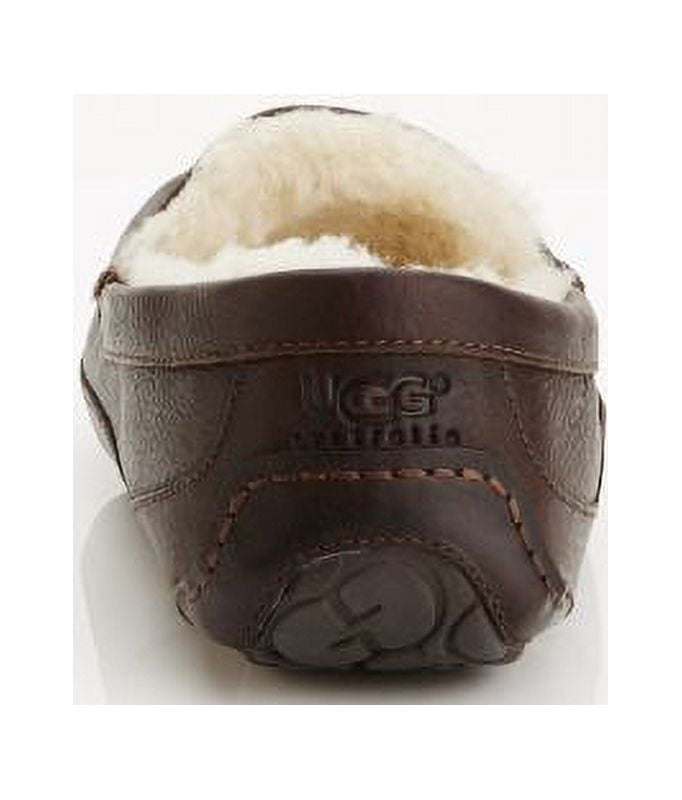 Ugg Men's Ascot Leather Slippers, China Tea \ Brown,7 M US