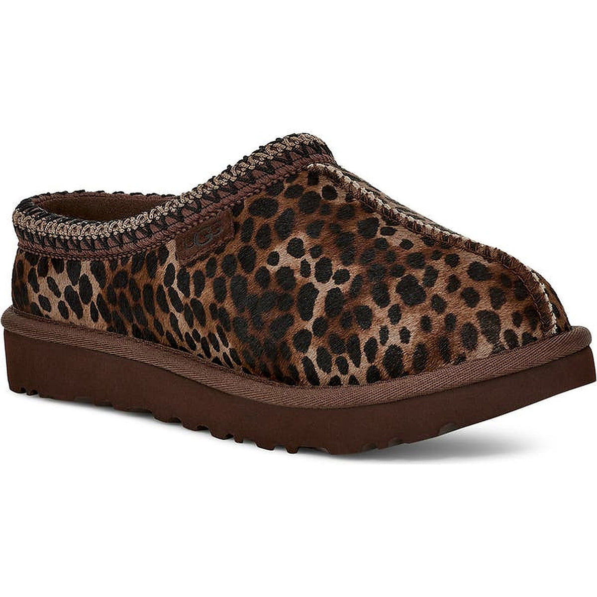 UGG Tasman Slipper Caspian Leopard Print Burnt Cedar (Women's)
