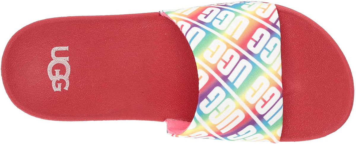 UGG Kids Beach Slide UGG Sandal Big Kid 8-12 Years 5 Big Kid Rainbow