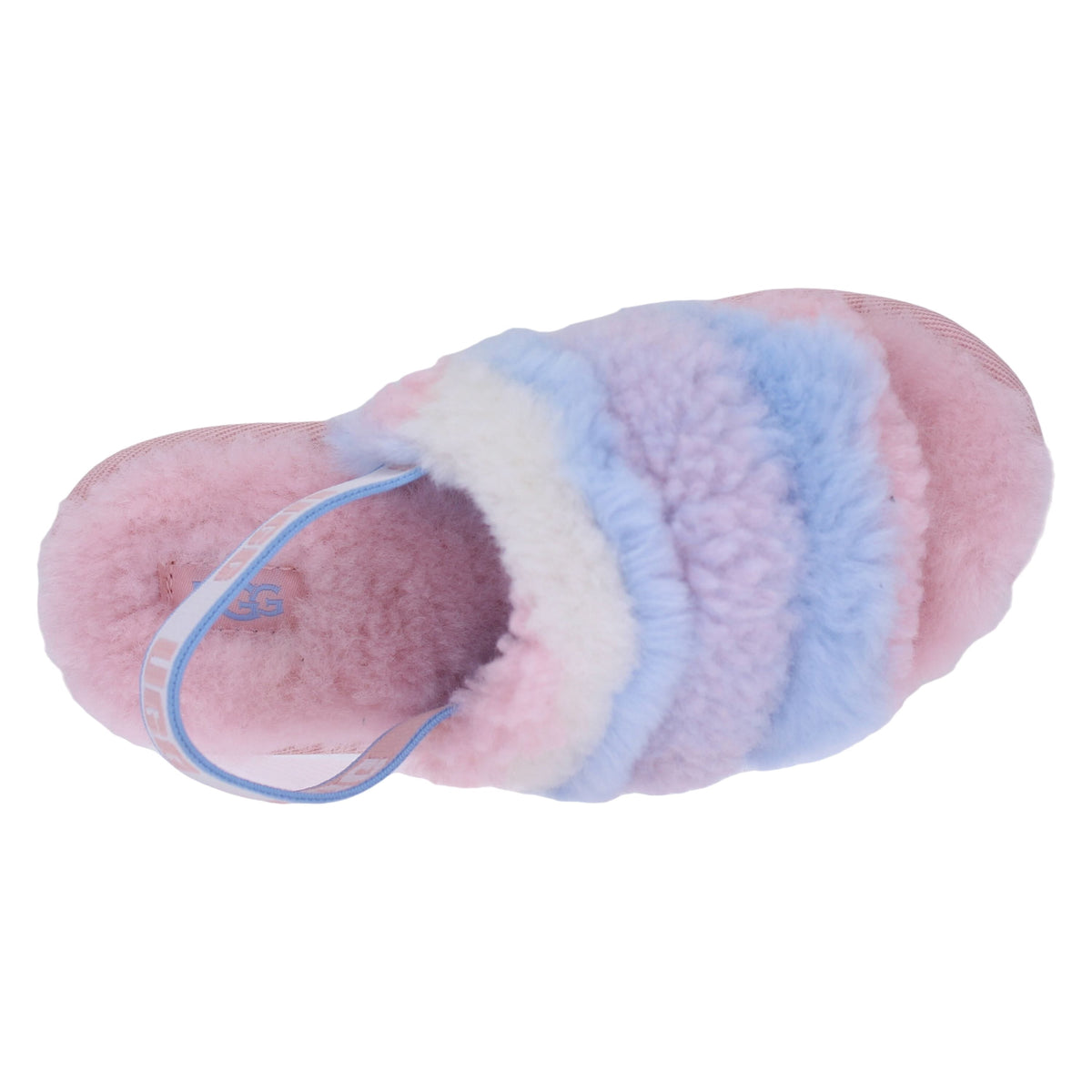 Toddler's UGG Fluff Yeah Slide Cali Collage Pride-Stripes (1120115T-PSTR) - 11