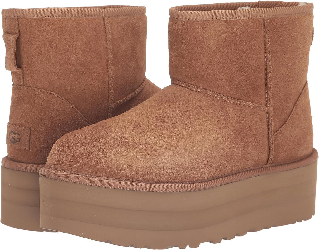 UGG Womens Classic Mini Platform Boots Chestnut - 1134991-CHE AD TEMPLATE SIZE CHESTNUT