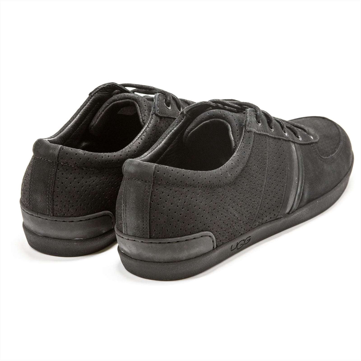 Ugg Men's Brook-Lin Perforated Leather Sneaker, White,9.5 M US