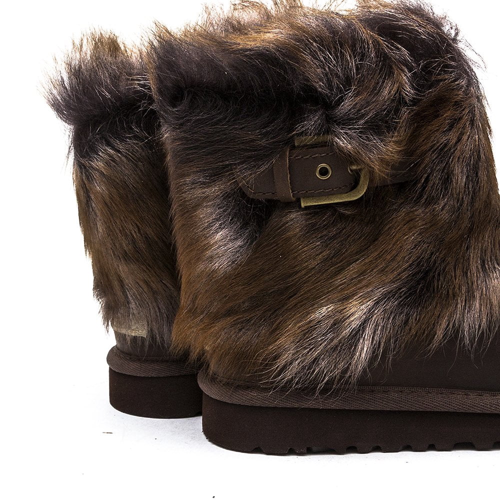 Ugg Kids Ellee Leather Boots Black