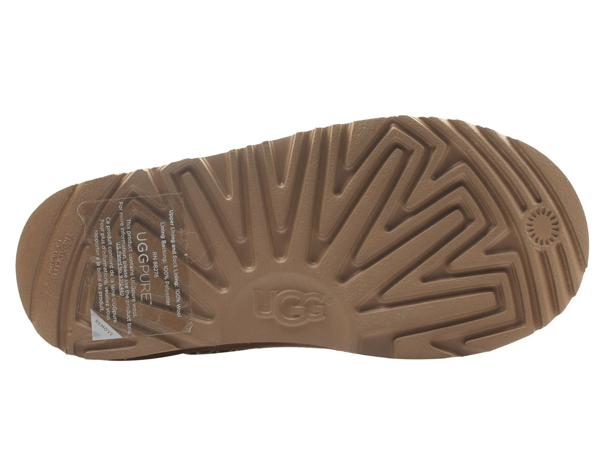 UGG Tasman II 1582007 Slipper Kids Size 6 Chestnut Suede Slip-On Shoes RHS2577 (Brown,6)