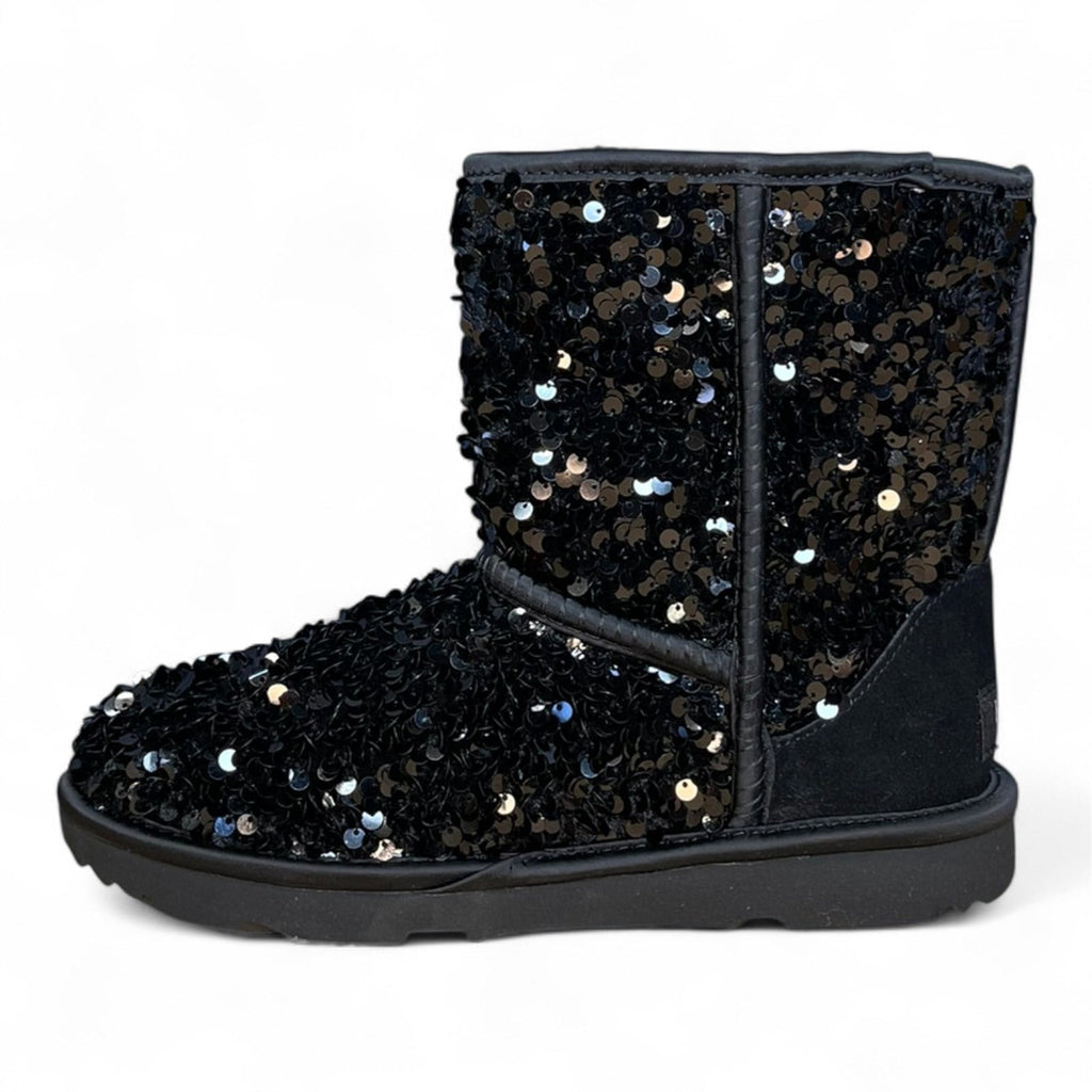 UGG Girls' Classic Short Chunky Sequin Boots