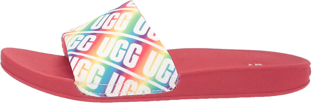 UGG Kids Beach Slide UGG Sandal Big Kid 8-12 Years 5 Big Kid Rainbow