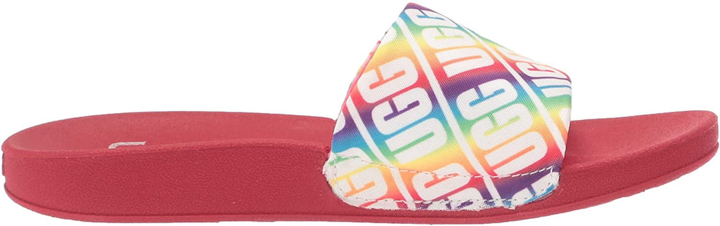 UGG Kids Beach Slide UGG Sandal Big Kid 8-12 Years 5 Big Kid Rainbow