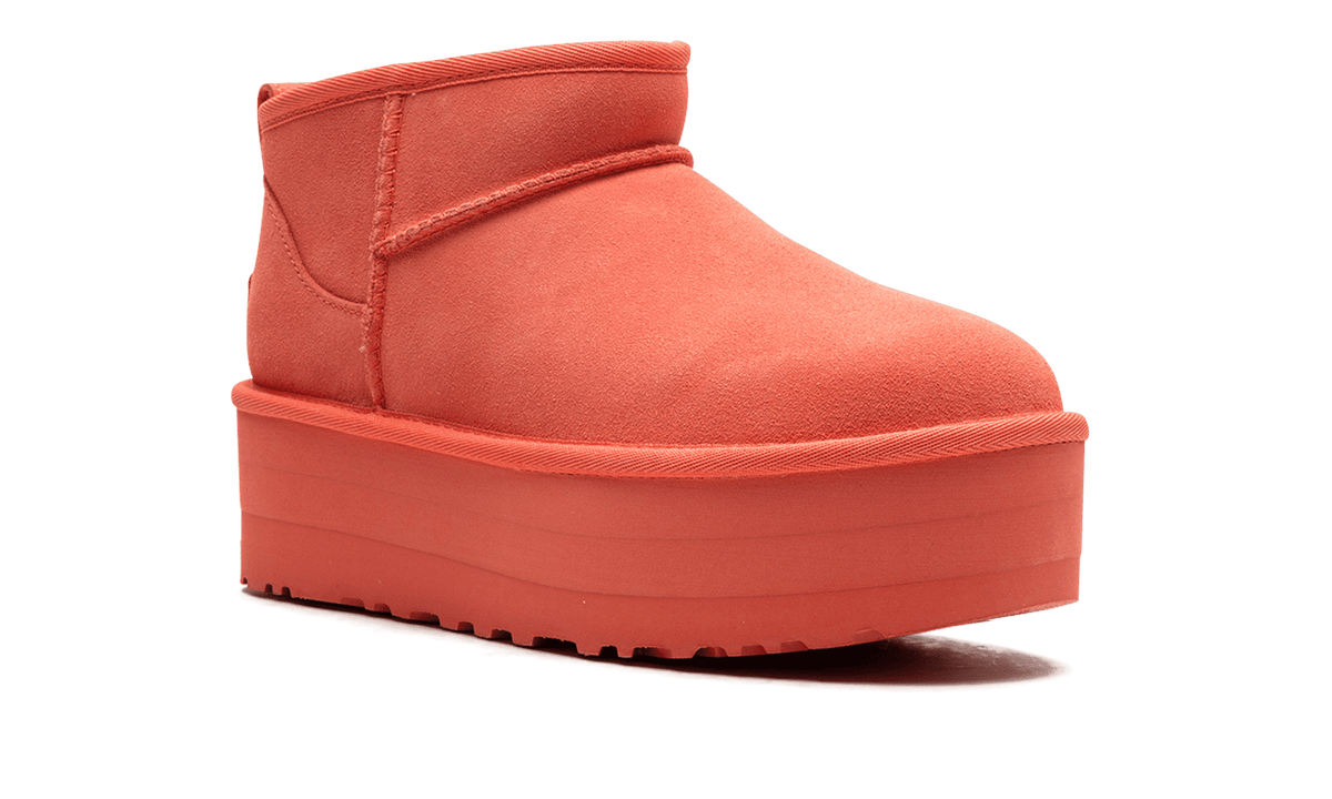 UGG WOMENS UGG Classic Ultra Mini Platform Boot Womens "Vibrant Coral" 1135092 VCRL 1135092 VCRL from Stadium Goods