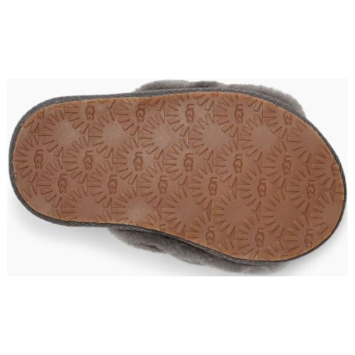 UGG Toddlers' Fluff Yeah Slide in Charcoal, 6 US