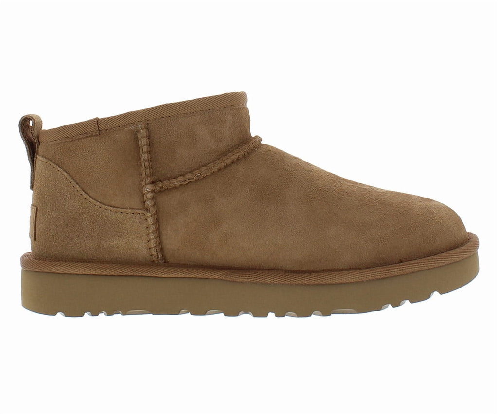UGG Classic Ultra Mini Boot Suede Womens Shoes Size 10, Color: Chestnut