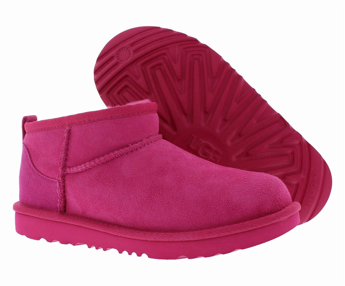 UGG Classic Ultra Mini Boot PS Girls Shoes Size 1, Color: Pink