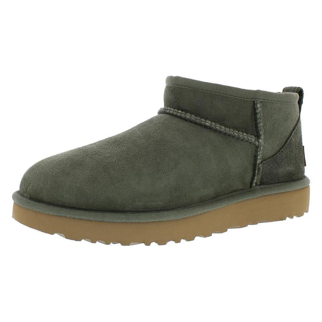 Ugg Classic Ultra Mini Women's Suede Wool Lined Ankle Boots