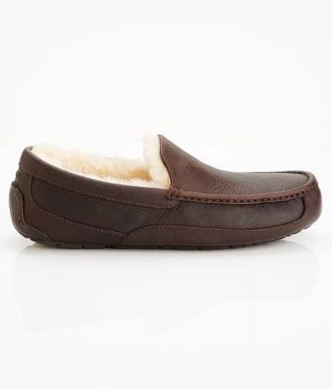Ugg Men's Ascot Leather Slippers, China Tea \ Brown,7 M US