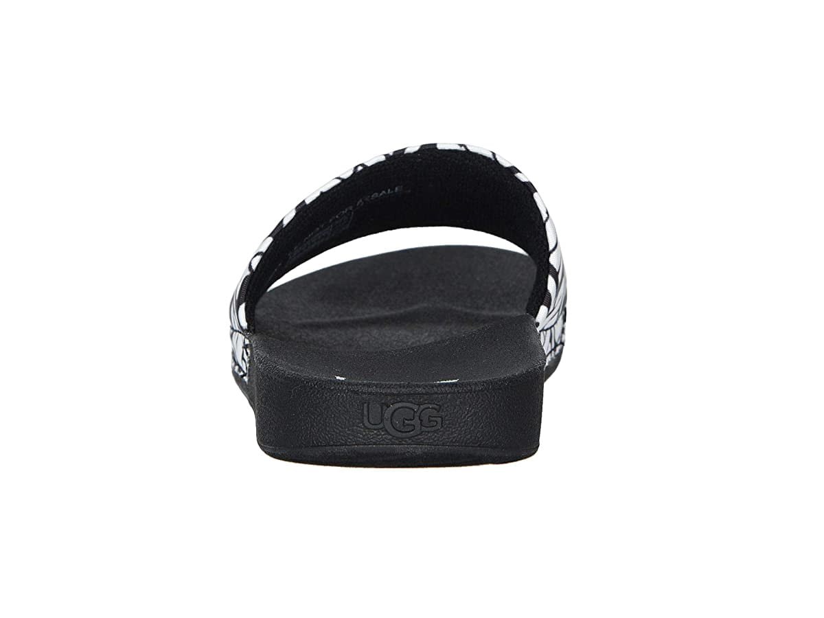 UGG Kids Beach Slide (Toddler/Little Kid/Big Kid) Black/White