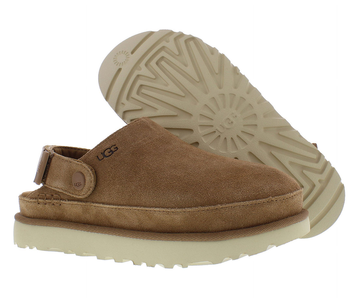 UGG Goldenstar Clog Suede Womens Shoes Size 8.5, Color: Chestnut