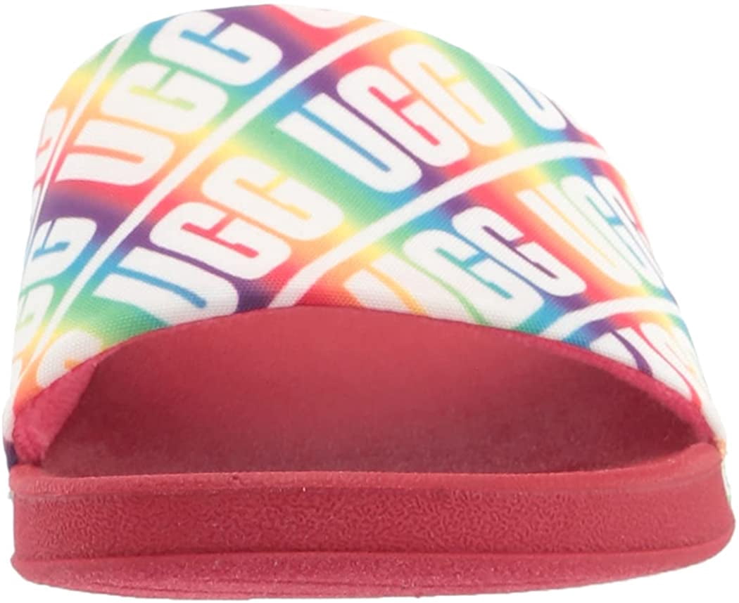 UGG Kids Beach Slide UGG Sandal Big Kid 8-12 Years 5 Big Kid Rainbow