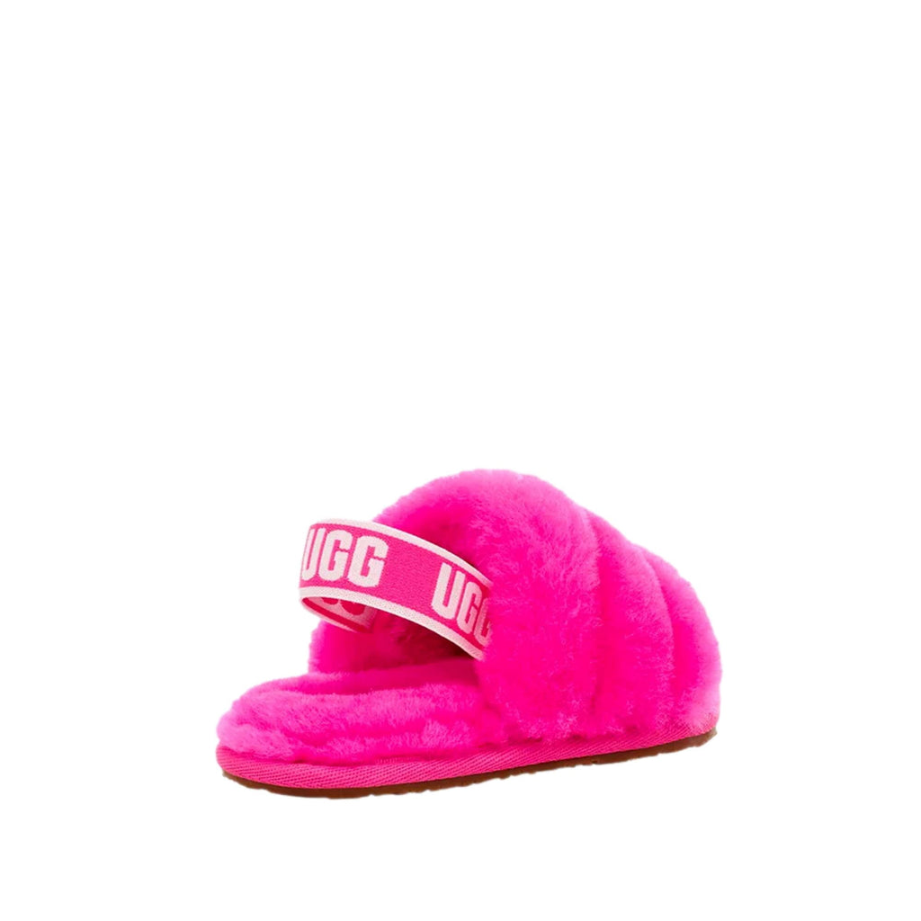 UGG Toddlers' Fluff Yeah Slide in Rock Rose, 12 US