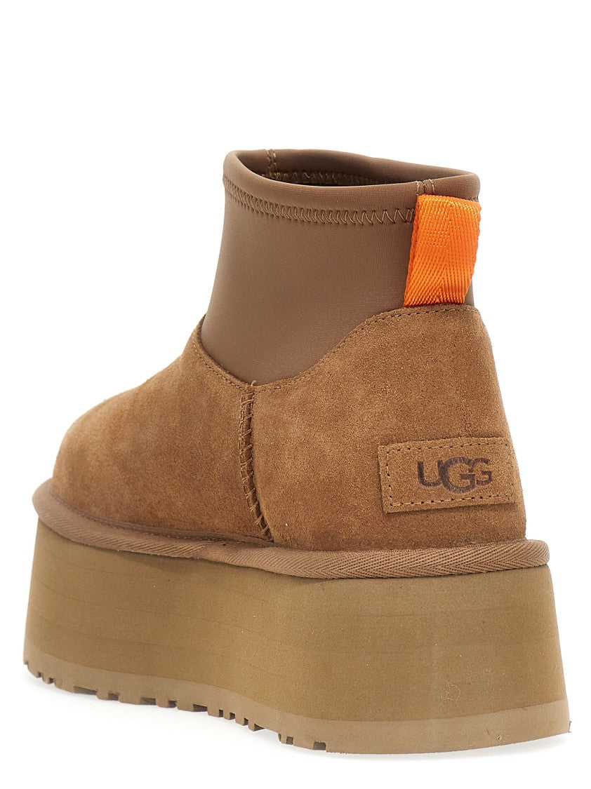 Ugg 'Classic Mini Dipper' Ankle Boots Brown (Women's)
