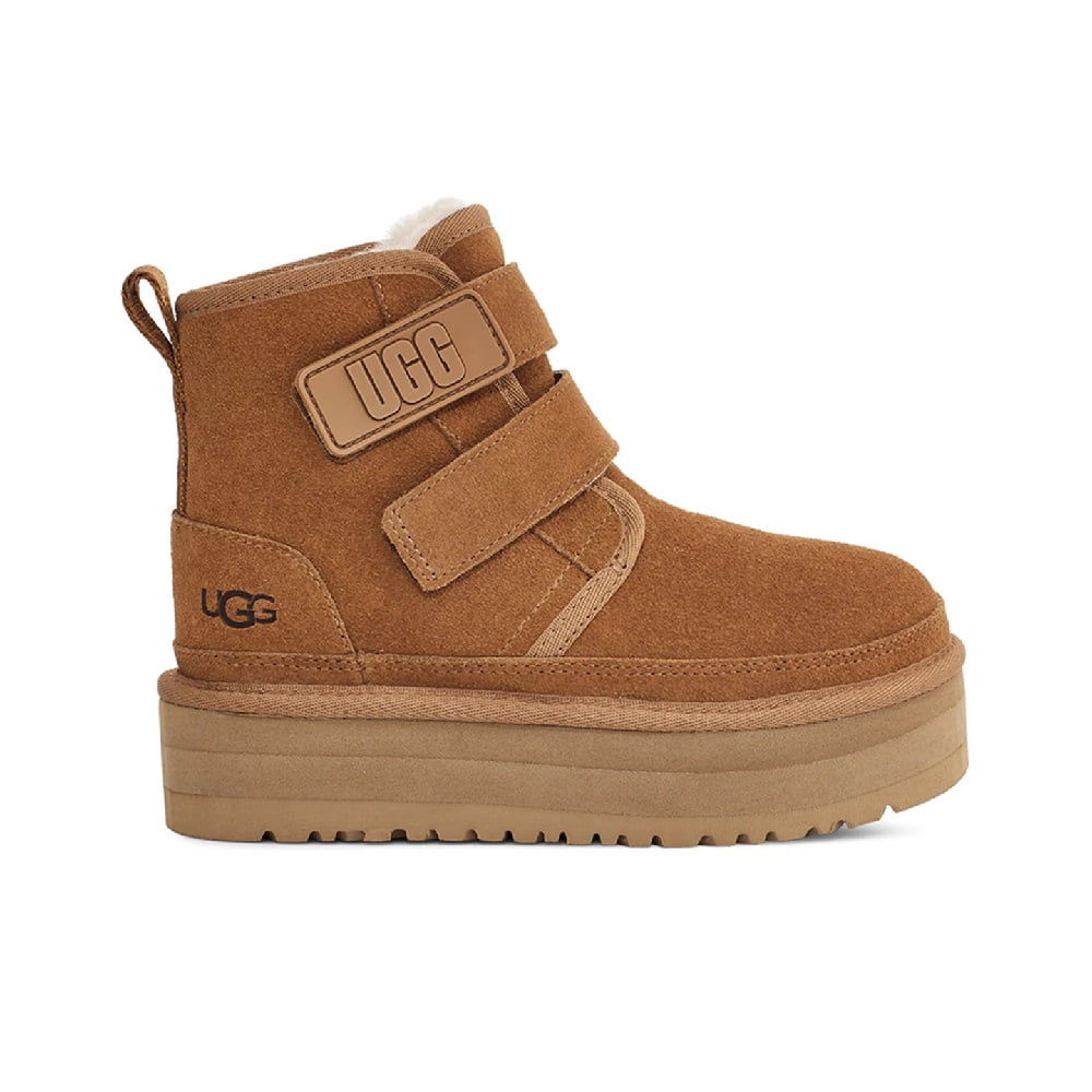 Big and Little Kid's UGG Neumel Platform Chukka Chestnut (1130776K-CHE) - 1