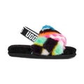 Infant UGG Fluff Yeah Slide Checks Black Multi (1130391I-BLKM) - 5