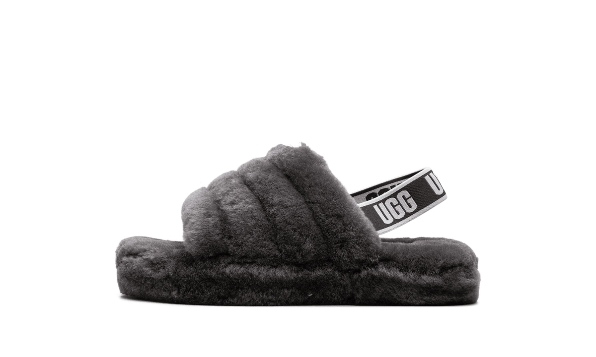 UGG GRADE SCHOOL Fluff Yeah Slide PS "Charcoal" 1098494K CHRC 1098494K CHRC from Stadium Goods