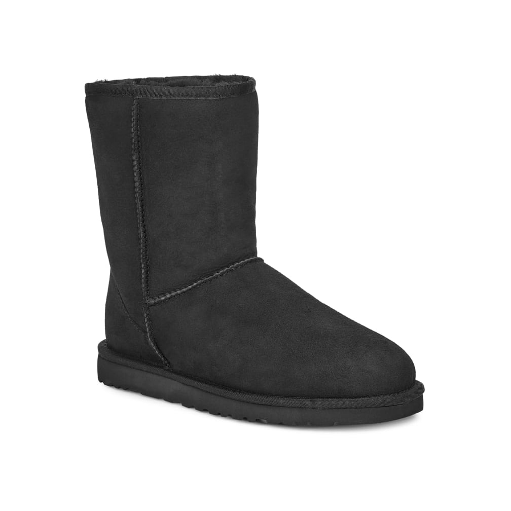 Australia Classic Short Men Round Toe Suede Black Winter Boot