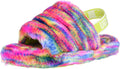 UGG Unisex-Child K Fluff Yeah Pixelate Slipper Big Kid 8-12 Years 6 Big Kid White