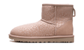 UGG WOMENS Classic Mini Womens "Snow Leopard Fleece Lined Pink" 1113494 QRT 1113494 QRT from Stadium Goods