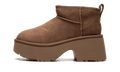 UGG WOMENS Classic Ultra Mini New Heights Boot Womens "Chestnut" 1158311 CHE 1158311 CHE from Stadium Goods