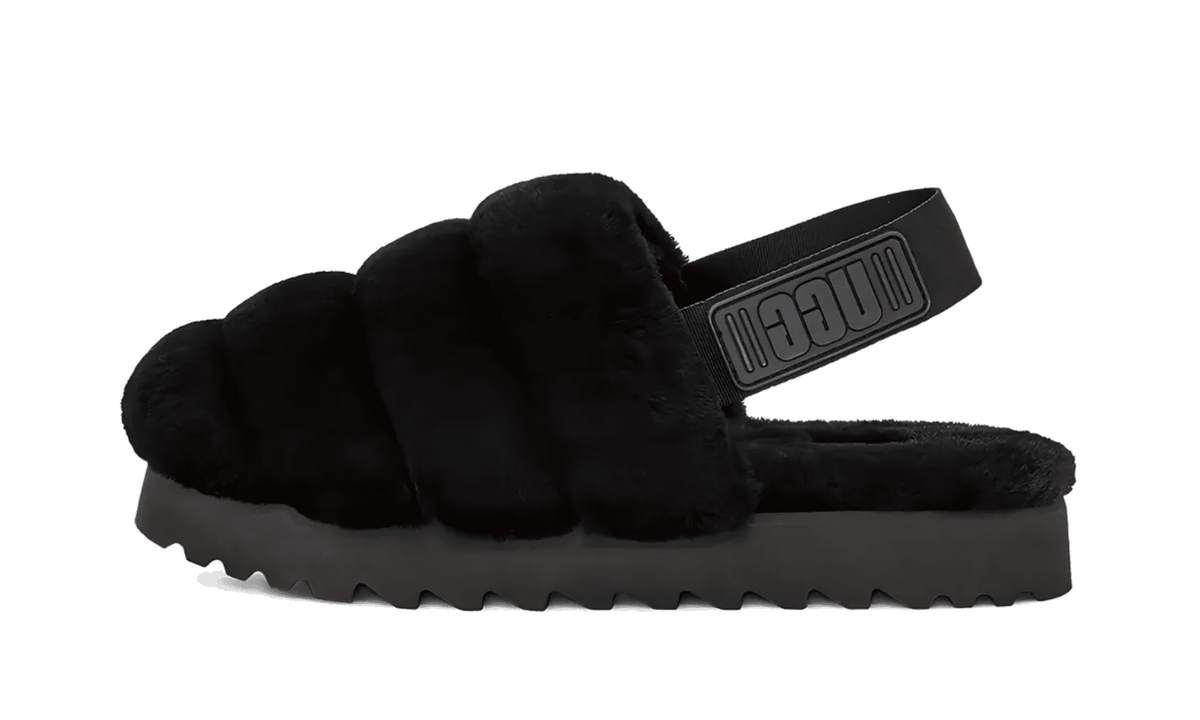 UGG WOMENS SUPER FLUFF SLIPPER Womens "Black" 1121751 BLK 1121751 BLK from Stadium Goods