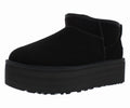 UGG Classic Ultra Mini Platform Boot Suede Womens Shoes Size 11, Color: Black