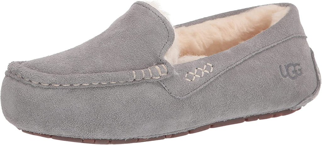 UGG Womens Ansley Slipper 6 Wide Light Grey