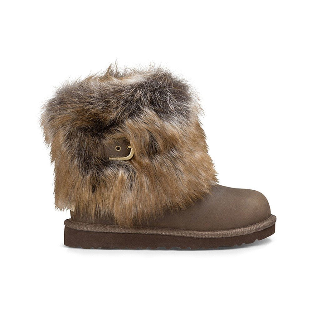 Ugg Kids Ellee Leather Boots Black