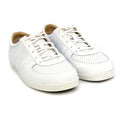 Ugg Men's Brook-Lin Perforated Leather Sneaker, White,9.5 M US