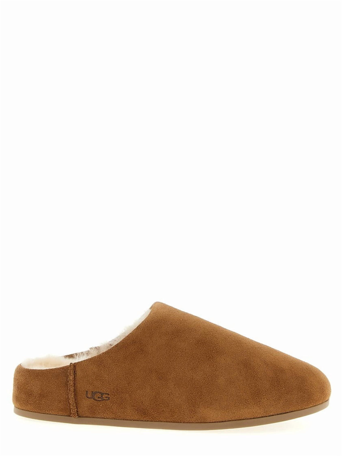 Ugg Slip-On Sandals With Smooth Suede Exterior Brown (Women's)