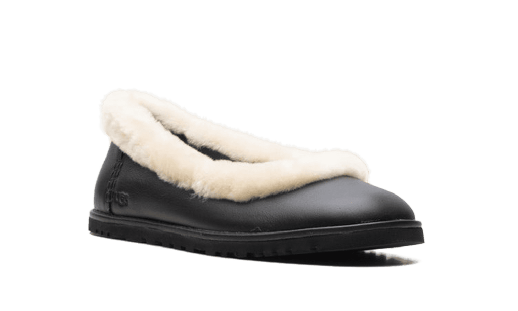 UGG WOMENS Zora Leather Ballet Flat Womens "Black" 1178450 BLK 1178450 BLK from Stadium Goods