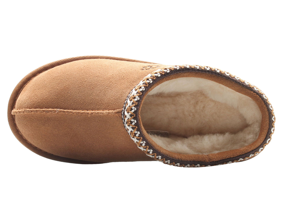 UGG Tasman II 1582007 Slipper Kids Size 6 Chestnut Suede Slip-On Shoes RHS2577 (Brown,6)