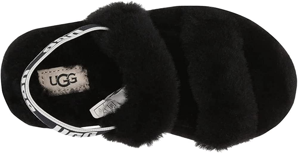 Big Kid's and Little Kid's UGG Oh Yeah Slide Black (1115752K-BLK) - 1