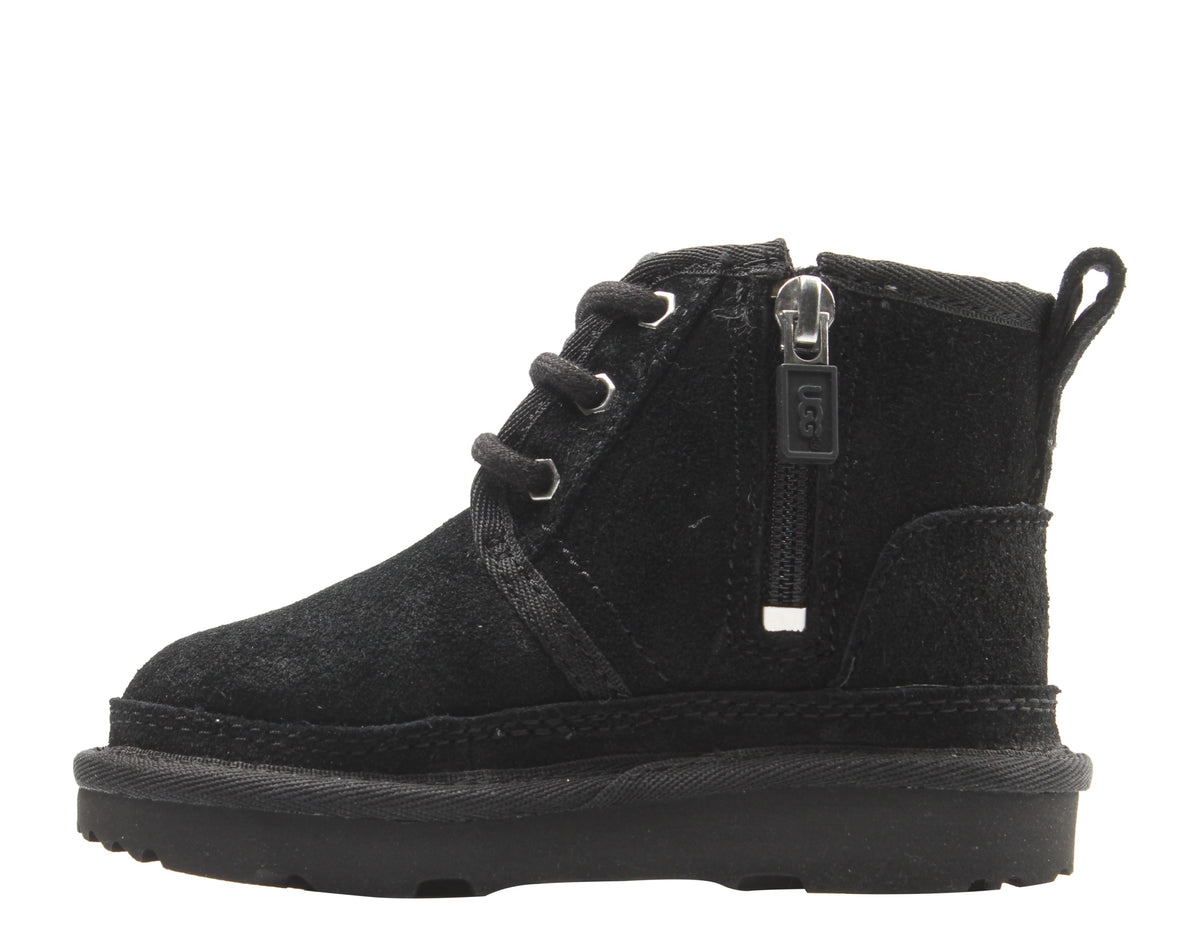 UGG Neumel II Boot Suede Infant/Toddler Shoes Size 10, Color: Black