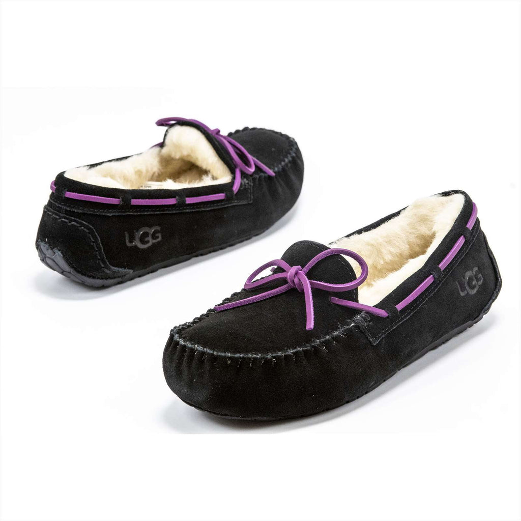 Ugg Girls Dakota Moccasin Slippers, Chestnut,1 M US