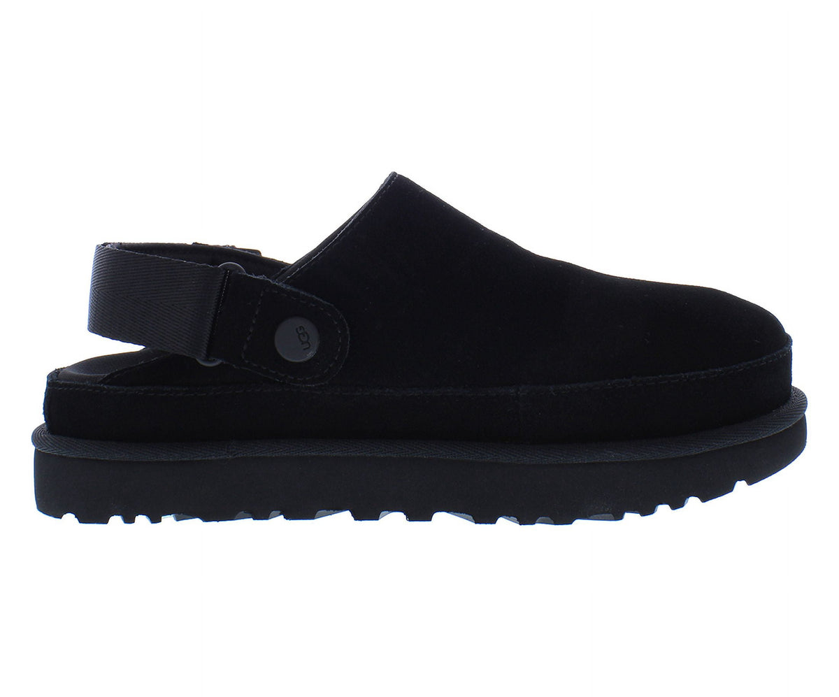 UGG Goldenstar Clog Suede Womens Shoes Size 7, Color: Black