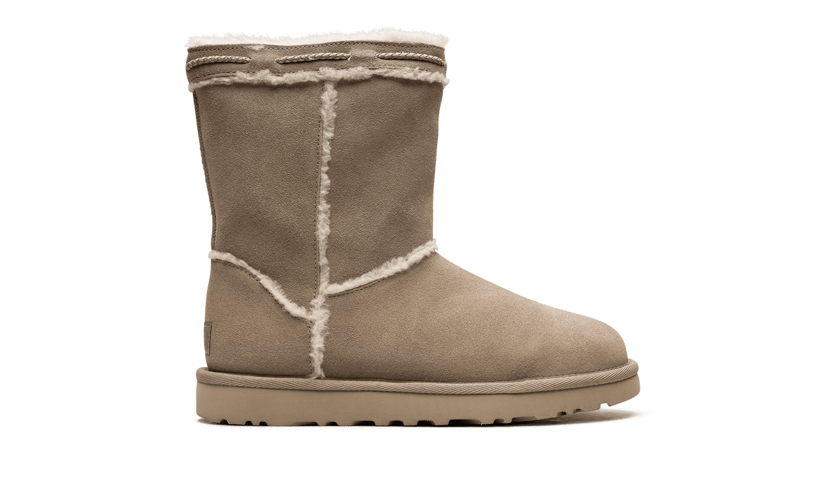 UGG WOMENS Classic Short Shearling Braid Womens "DUNE" 1166752 DUNE 1166752 DUNE from Stadium Goods