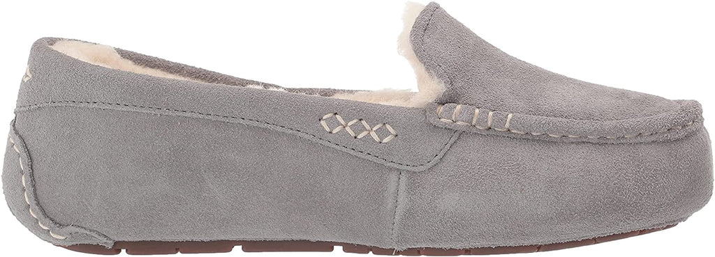 UGG Womens Ansley Slipper 6 Wide Light Grey