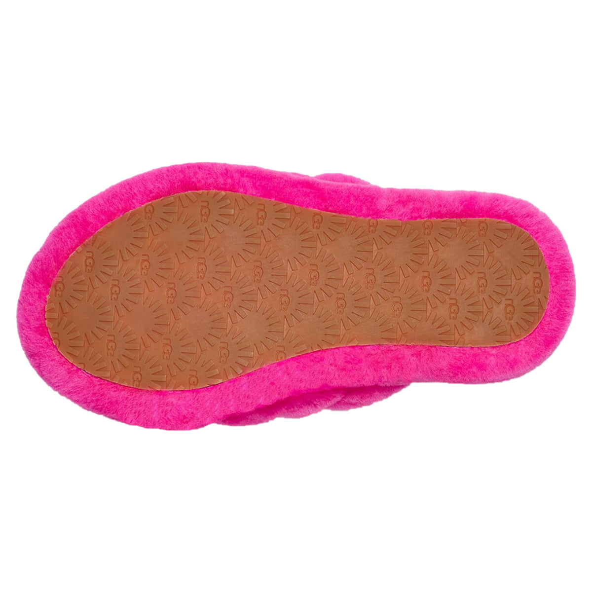UGG Unisex-Child Fluff Yeah Slide Slipper Big Kid 8-12 Years 5 Big Kid Rock Rose
