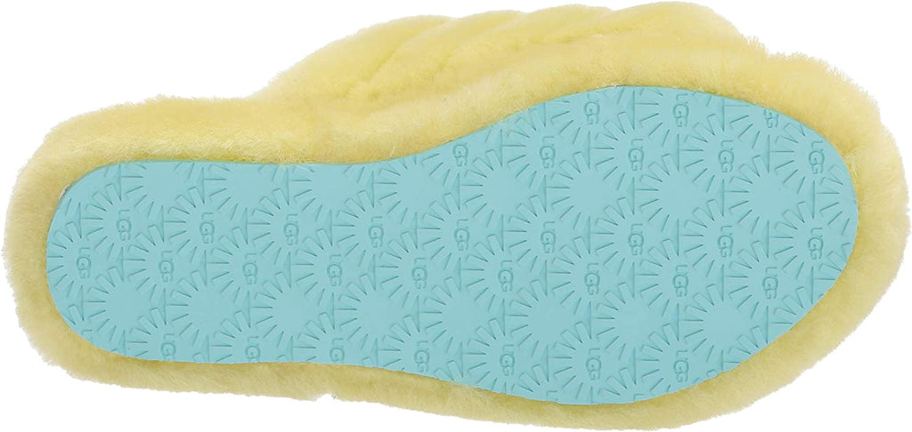 UGG Unisex-Child Fluff Yeah Slide Slipper Toddler 1-4 Years 9 Toddler Pollen Gradient
