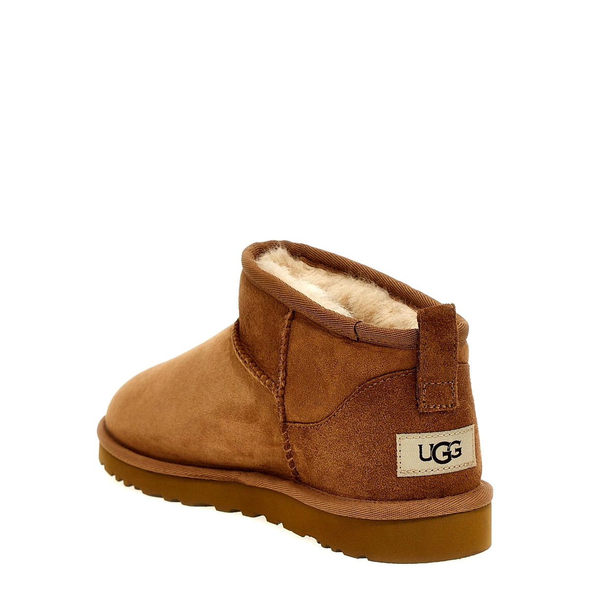 UGG Classic Ultra Mini Boot Suede Womens Shoes Size 10, Color: Chestnut