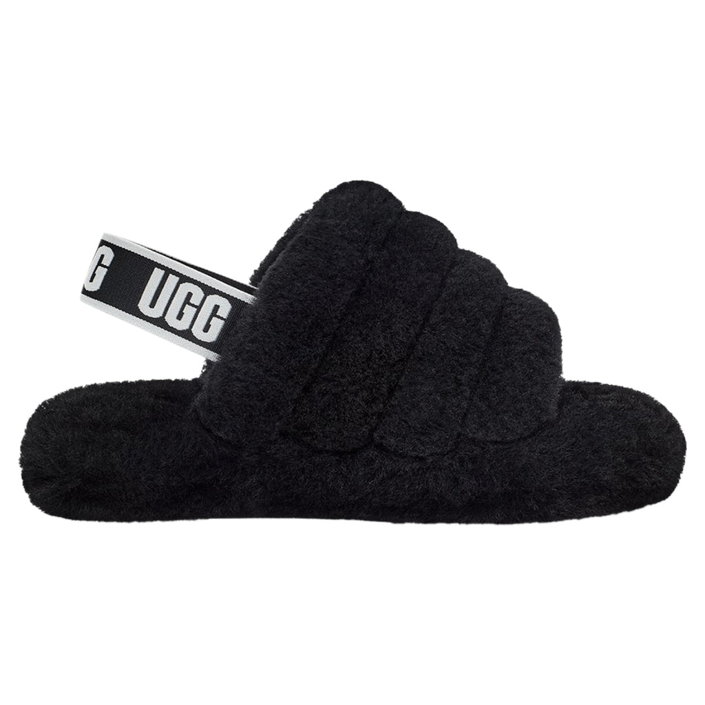 UGG Big Kids' Fluff Yeah Slide in Black, 13 US