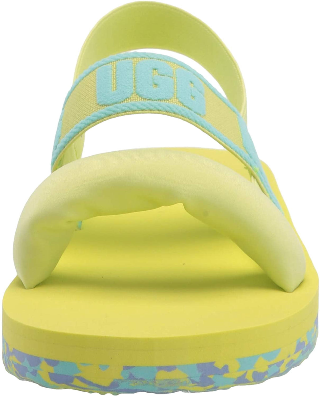UGG Unisex-Child K Zuma Sling Flat Sandal Big Kid 8-12 Years 5 Big Kid Pollen Paint Swirl